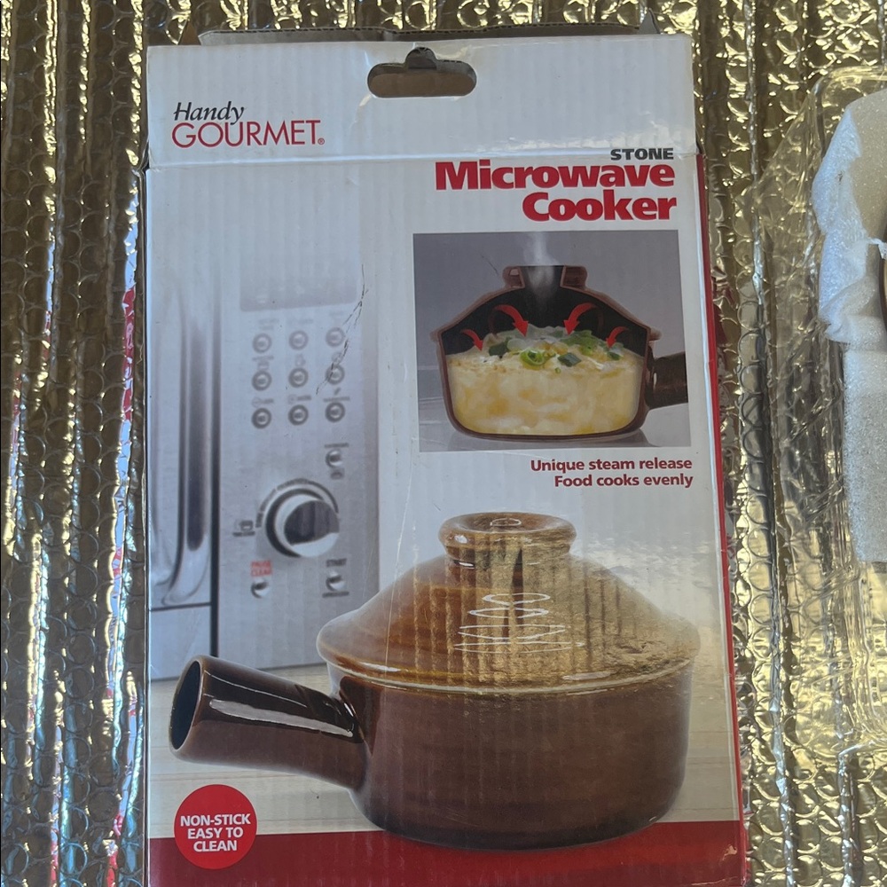 NEW Stone Microwave Cooker - Brown